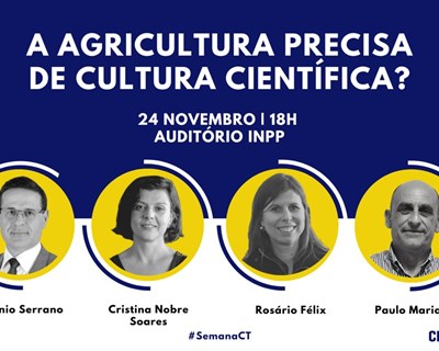 A cultura científica na agricultura é o tema do debate que o InnovPlantProtect promove