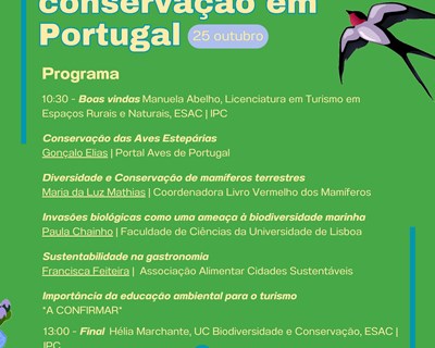 Agrária de Coimbra promove 6.º Seminário “Desafios da Conservação em Portugal”