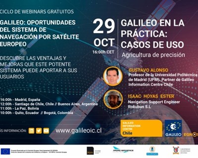 Centro de Informação Galileo realiza webinar sobre casos de sucesso na agricultura de precisão