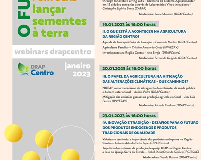 Ciclo de webinars "Lançar Sementes à Terra - O futuro da agricultura na região centro de Portugal"