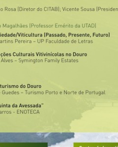 Conferência “Douro: Passado, Presente e Futuro”, dia 12 de Fevereiro na UTAD