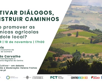 Cultivar promove webinar sobre dinâmicas agrícolas de índole local