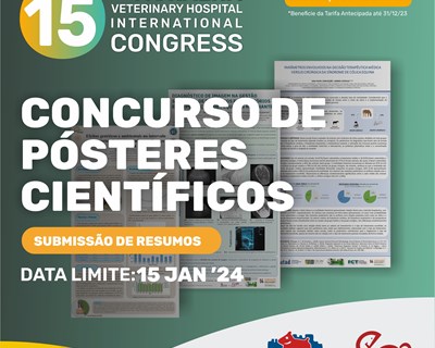Hospital Veterinário Muralha de Évora convida comunidade científica a submeter resumos para 6ª edição do concurso de Pósteres e Comunicações Orais