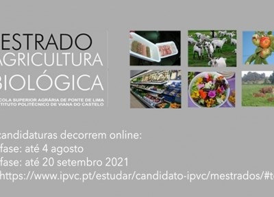 Mestrado em Agricultura Biológica na Escola Superior Agrária do Instituto Politécnico de Viana do Castelo