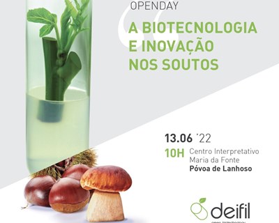 "Openday – A Biotecnologia e Inovação nos Soutos" acontece a 13 de junho