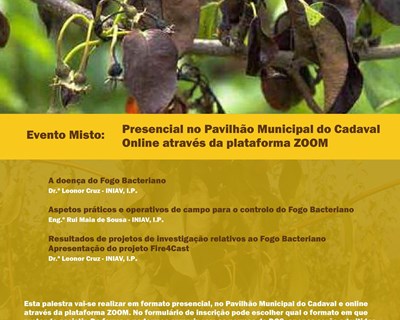 Palestra técnico-científica sobre Fogo Bacteriano