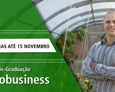 Pós-Graduação em Agrobusiness: candidaturas até 15 de novembro