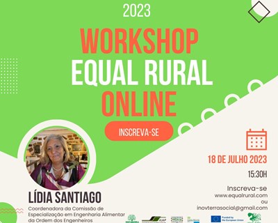 Próximo workshop ‘EQUAL RURAL’ a 18 de julho