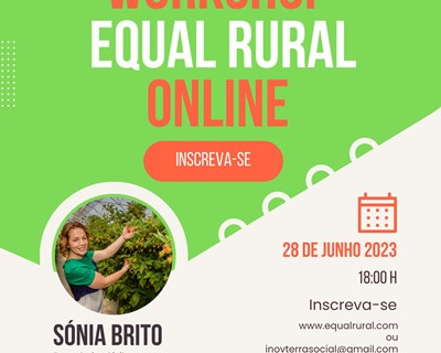 Próximo workshop ‘EQUAL RURAL’ a 28 de junho