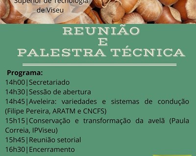 Quer saber mais sobre a cultura da avelã? CNCFS promove palestra técnica