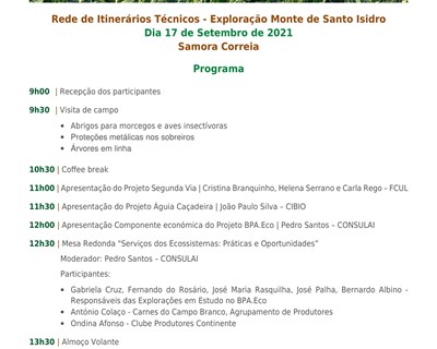 Rede Rural Nacional promove itinerário técnico ao Monte de Santo Isidro