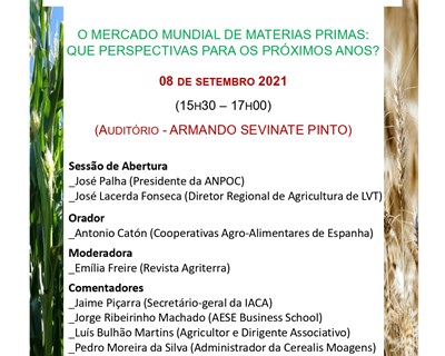 Seminário - O mercado mundial de matérias primas: que perspetivas para os próximos anos?