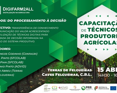 Ação de capacitação de Técnicos e Produtores Agrícolas sob o tema “Dados: do processamento à decisão”