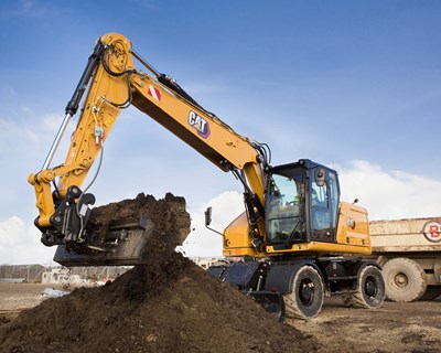 STET lança novas escavadoras de rodas CAT® M314 e M318 Next Generation