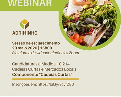 Webinar esclarece medidas excecionais de apoio ao escoamento da produção local