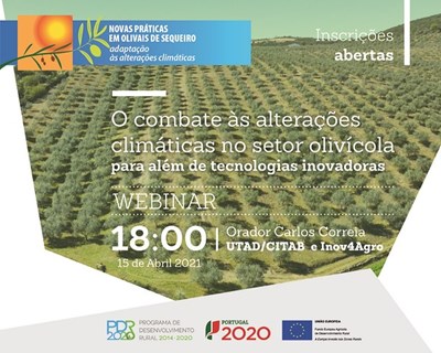 Webinar: "O combate às alterações climáticas no setor olivícola - para além de tecnologias inovadoras"