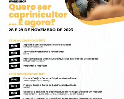 Workshop online "Quero ser caprinicultor... e agora?"