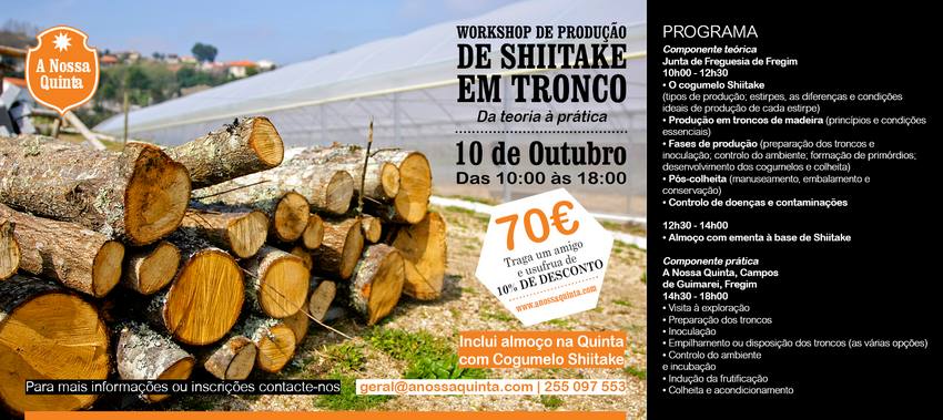 Shiitake - Quinta dos Cogumelos