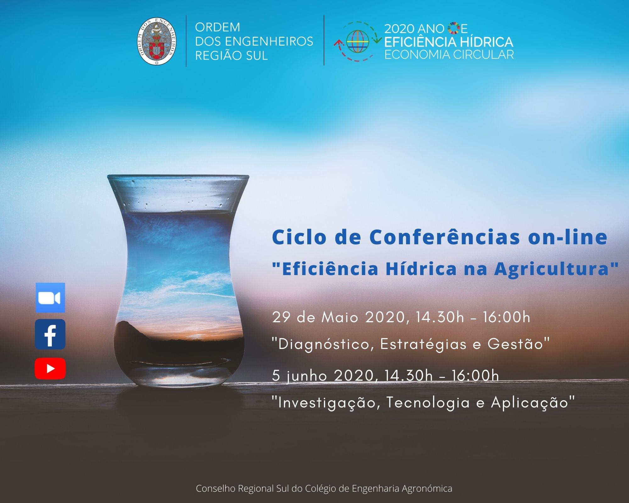  Ciclo de Conferências online sobre "Eficiência Hídrica na Agricultura"