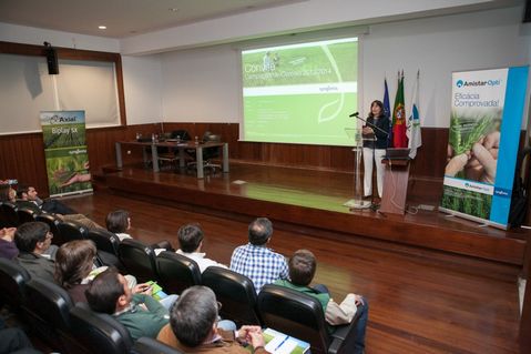 Maria do Carmo Pereira, responsável de Marketing da Syngenta em Portugal, apresenta a estratégia da empresa no segmento dos cereais