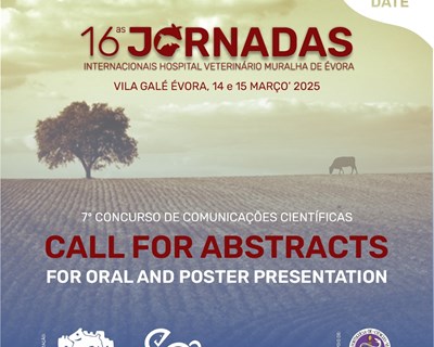 16ª edição das Jornadas Internacionais Hospital Veterinário Muralha de Évora convida à submissão de resumos científicos