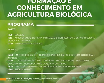 Agrobio apresenta ação de informação "Formação e Conhecimento em Agricultura Biológica"