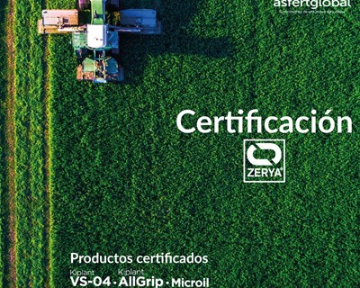 Asfertglobal obteve certificação ZERYA® para os seus produtos