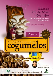 Curso de produção de cogumelos em borra de café