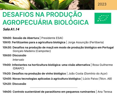 "Desafios na produção agropecuária biológica" em foco na Agrária de Coimbra