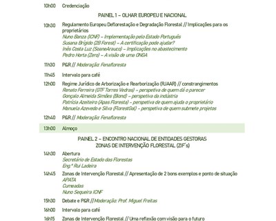 Discussão de regulamento florestal e apresentação de visão para as ZIFs