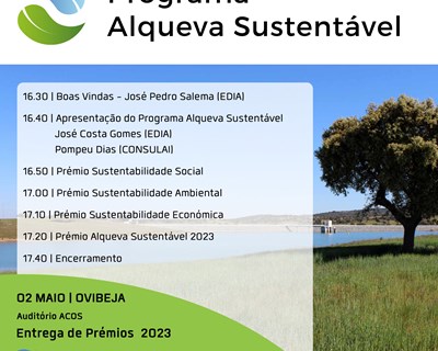 Entrega dos prémios Alqueva Sustentável 2023