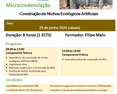 ESAC dá formação em Construção de Nichos Ecológicos Artificiais: último dia para inscrição