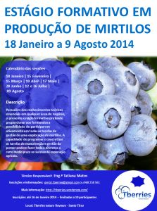 Estágio Formativo em Produção de Mirtilos