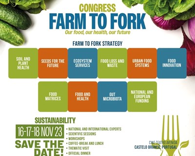 FARM TO FORK reúne especialistas nacionais e internacionais já no próximo mês