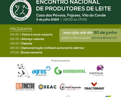 III Encontro Nacional de Produtores de Leite vai reunir mais de 500 participantes amanhã em Vila do Conde