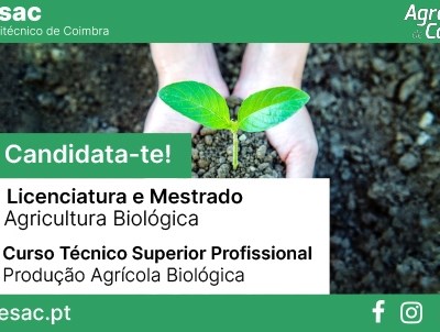 Licenciatura em Agricultura Biológica na ESAC: Candidaturas abrem a 6 de agosto