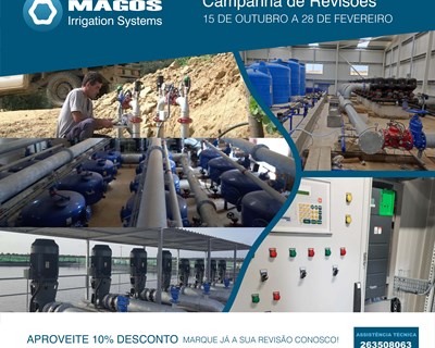 Magos SA lança campanha de revisões a equipamentos de rega