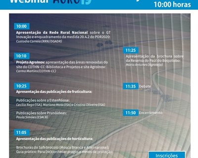 Webinar do projeto Agroinov acontece em junho